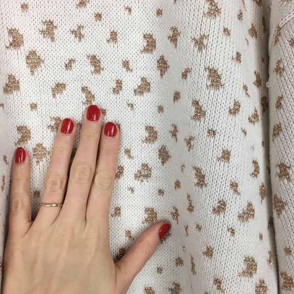 Vintage Sparkly Cheetah Print Sweater - Picture 5 of 8